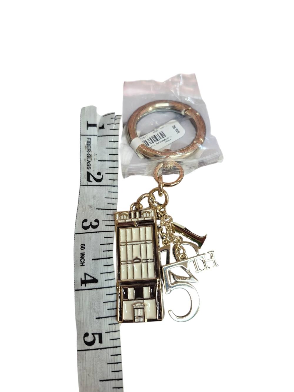 RAREST Henri Bendel Gold Flagship Store Keychain NWT - Picture 4 of 7